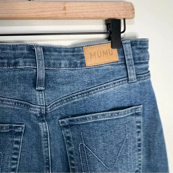 NWT Show Me your Mumu Reba Denim Maxi Skirt size 27 - Picture 13 of 16